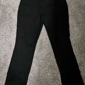 White House Black Market Black Straight-Leg Pants